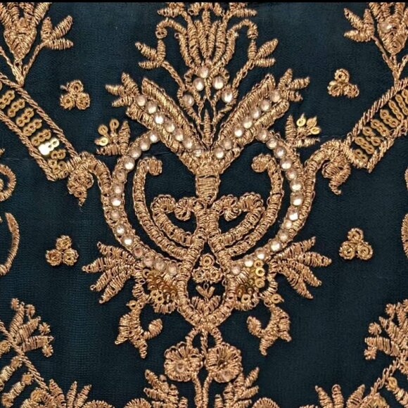 Salwar Kameez in Deep Teal - Picture 5 of 8